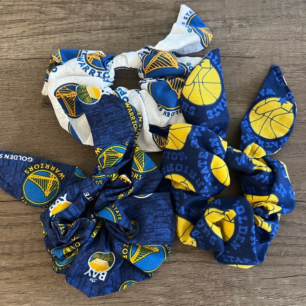 Warriors Hair Scrunchies Set